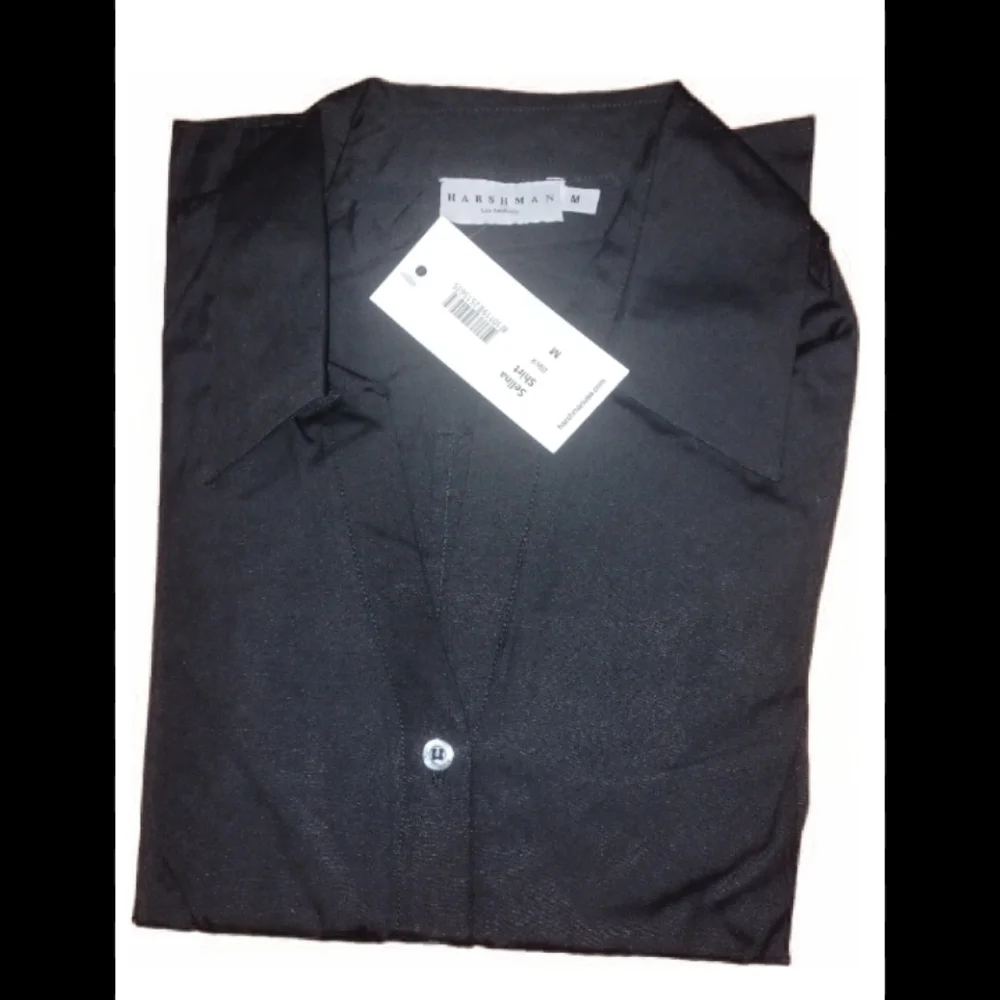 HARSHMAN Black Ruffle Sleeve Selina Shirt - Picture 7 of 9